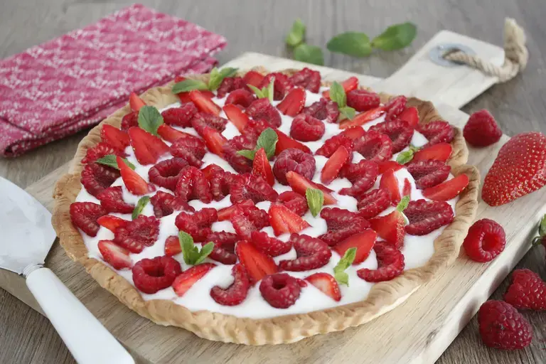 Tarte fruits rouges et citron au lait concentré