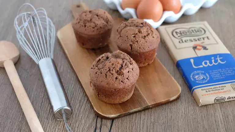 Muffin au chocolat au lait
