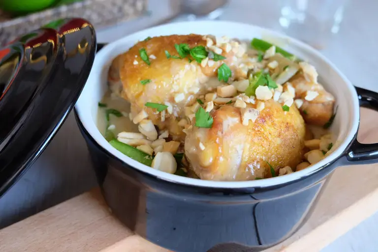 Cari de poulet et noix de cajou