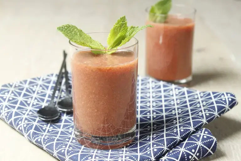 Smoothie pastèque menthe framboise à l'Arome