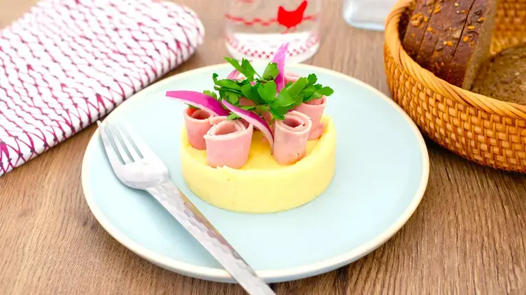 Jambon purée façon tarte