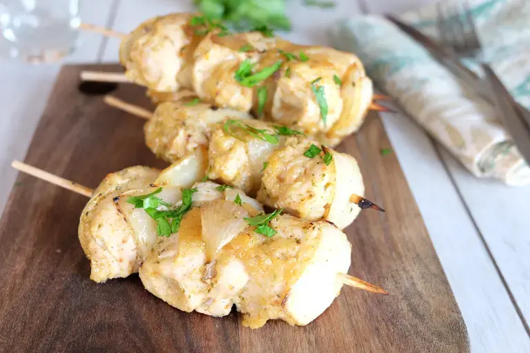 Brochettes de dinde à l'orientale