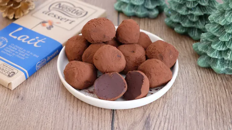 Truffes au chocolat au lait