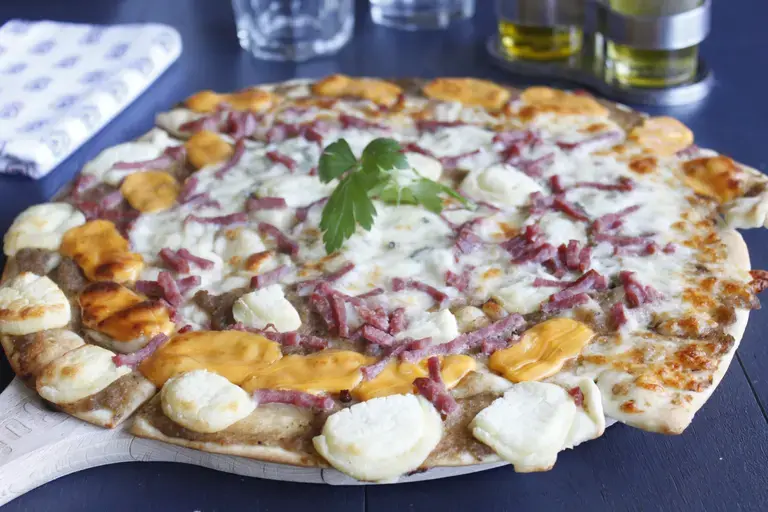 Pizza spirale Aux 4 fromages