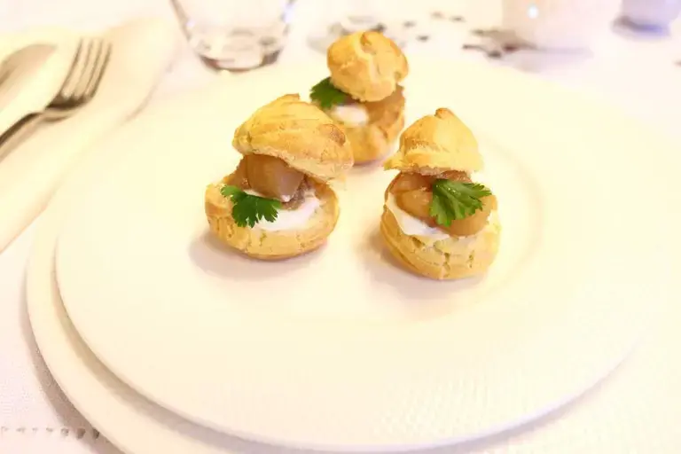 Choux de Noël, crème et pétoncles Thermomix