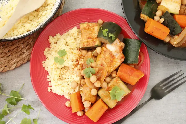 Couscous poulet légumes cookeo