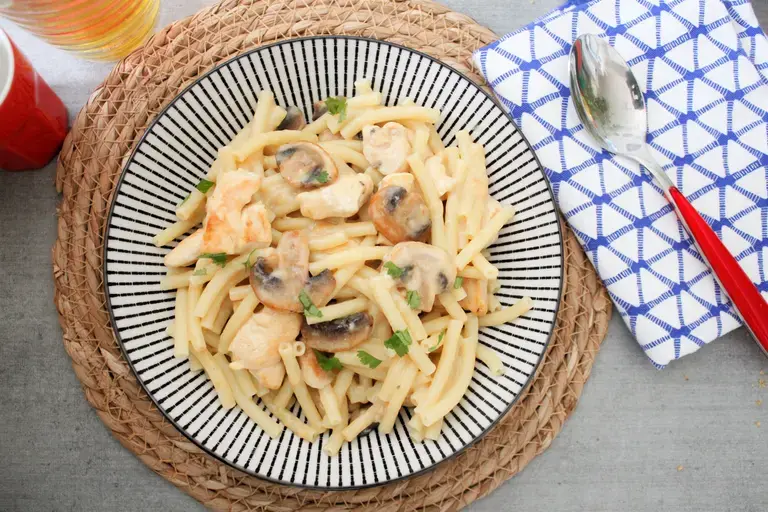 macaroni aux champignons