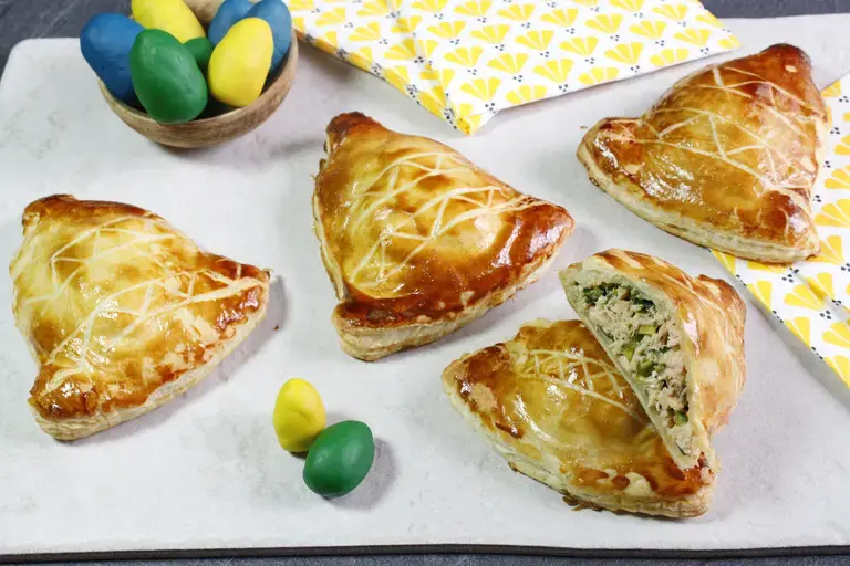 Tourte au saumon en cloche de Pâques