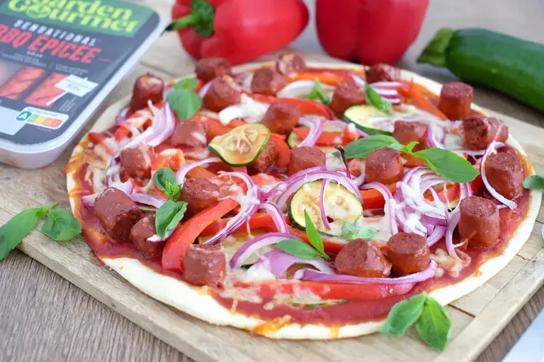 Pizza orientale végétale