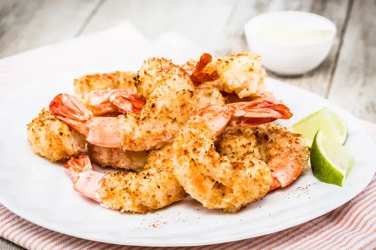 Crevettes panées à la noix de coco à l'Actifry