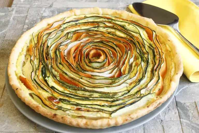 Tarte tourbillon carotte courgette