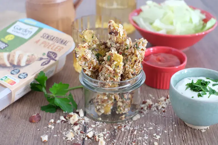 Bâtonnets veggies noisettes curry