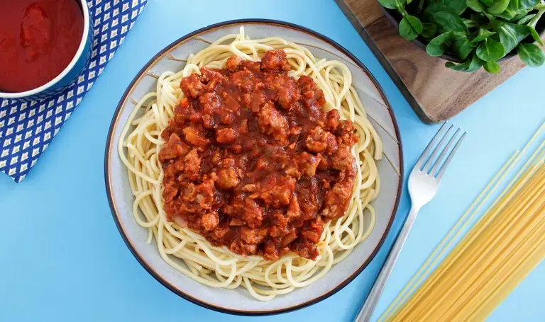 Spaghetti Bolognese végétarienne