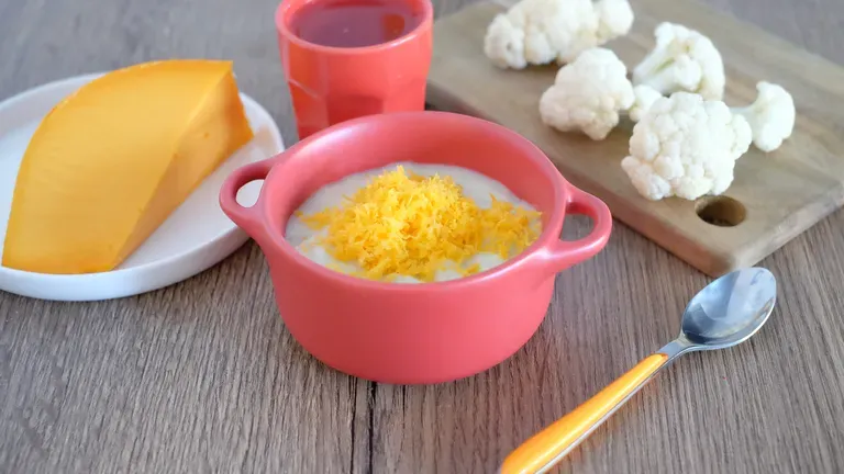 Recette velouté de chou fleur au cumin et mimolette pour bébé