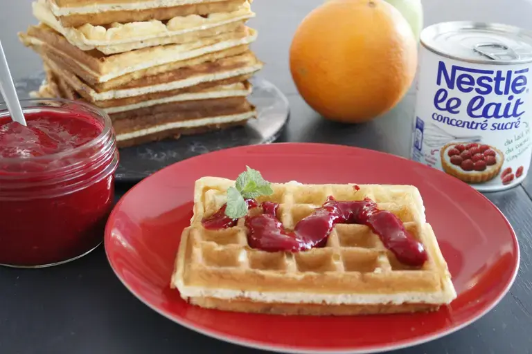 Gaufres à la confiture