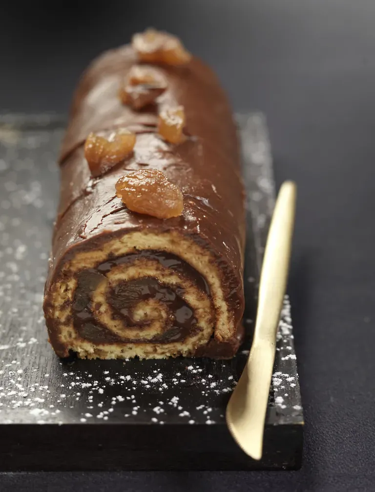 Buche chocolat marron