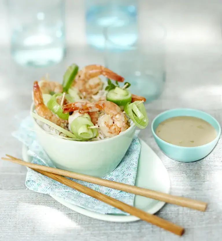 Crevettes marinées à l'asiatique