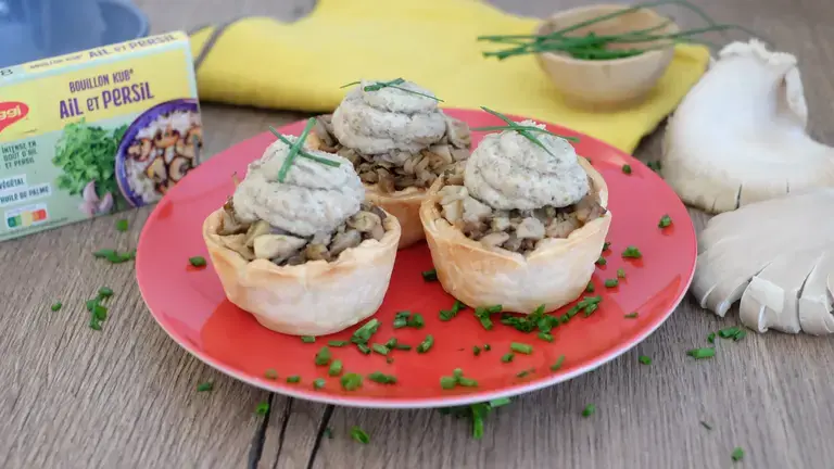 Tarto muffins aux pleurotes