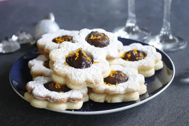 Sablés de Noel orange chocolat