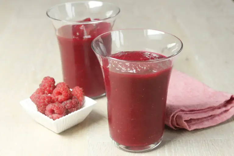 Smoothie betterave framboises