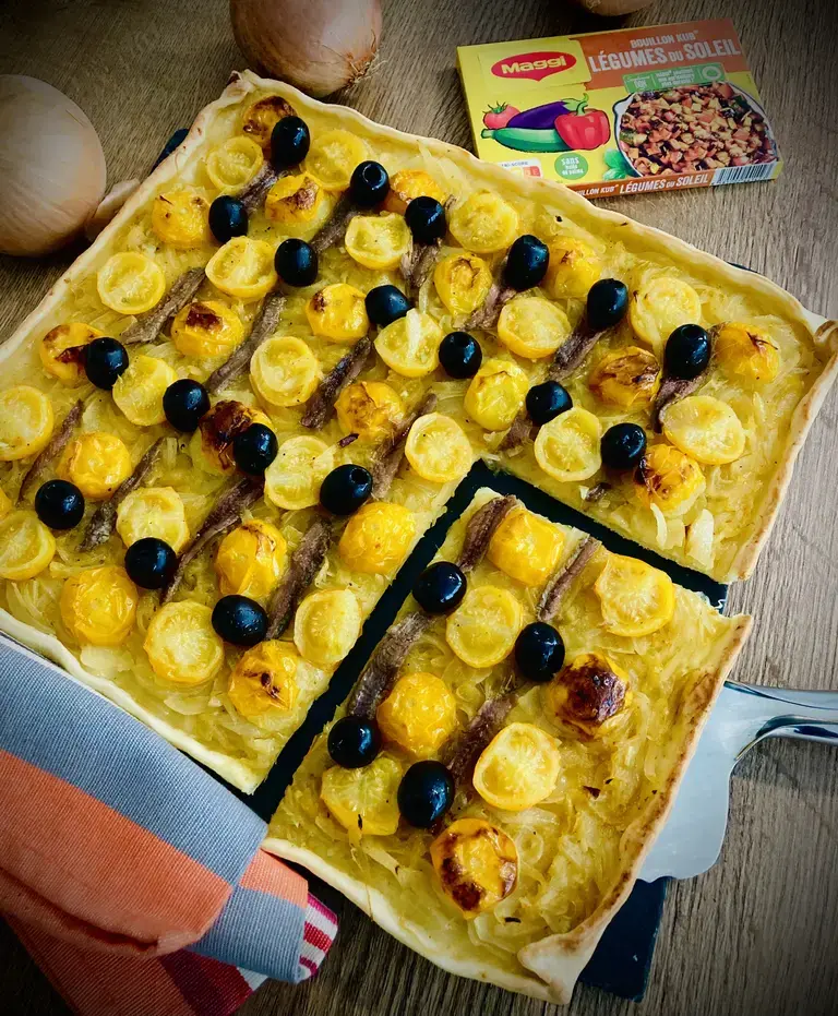 Pissaladière aux tomates cerises