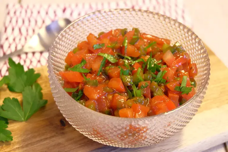 Ezme, salade de tomates turque