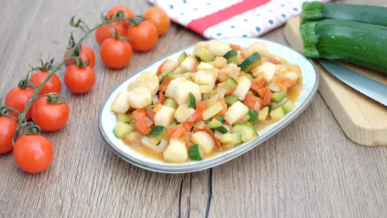 Pétoncles à la méditérranéenne