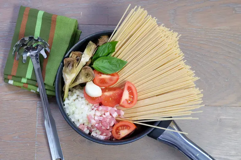 One pot pasta spaghetti artichaut