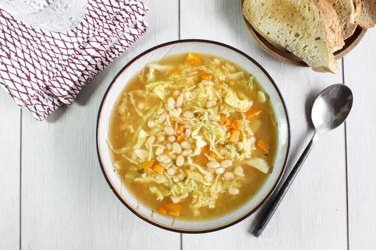 Bouillon de légumes vermicelles BIO, haricots et petits légumes