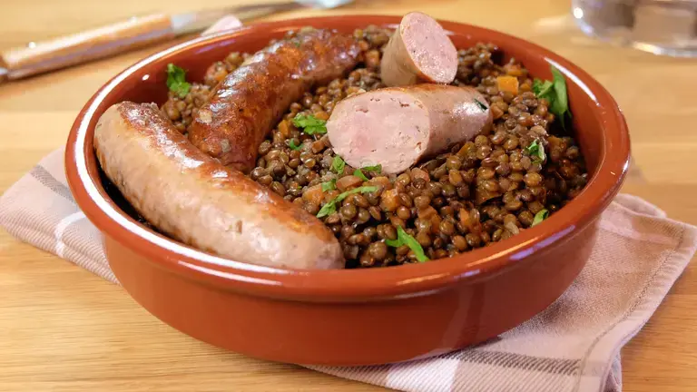 Saucisses lentilles