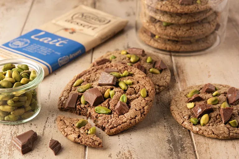 Cookies chocolat pistache