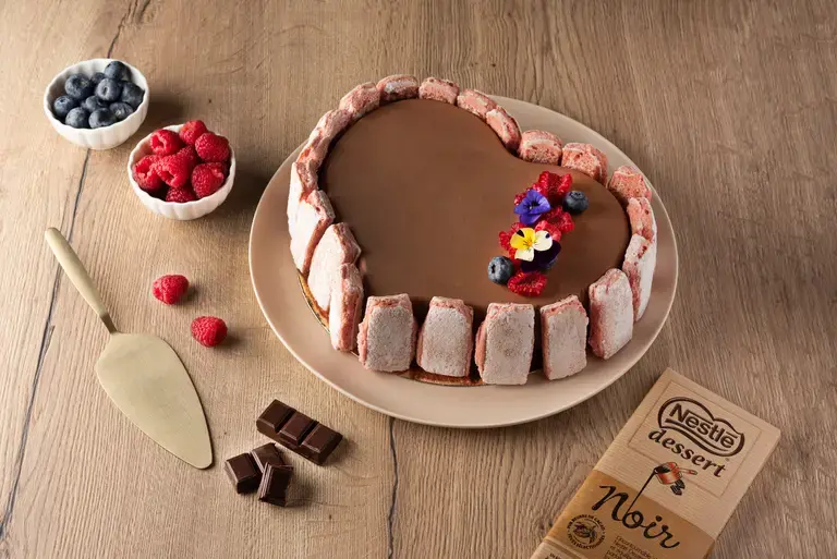 Gâteau mousse chocolat Noir