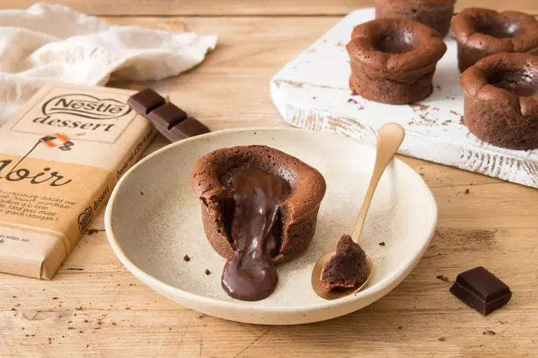 Cœur coulant chocolat Noir