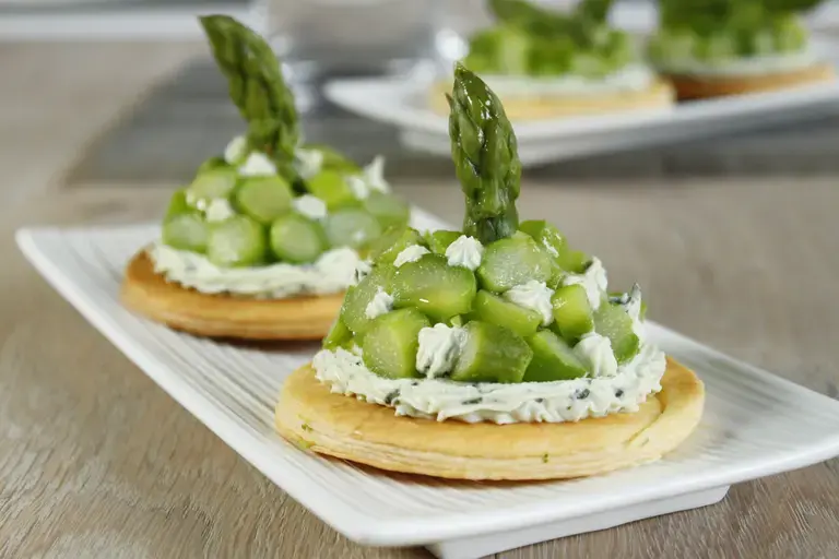 Tartelettes ricotta asperges