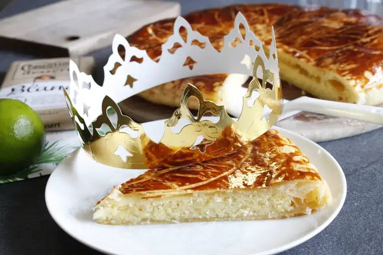 Galette des rois chocolat blanc citron vert