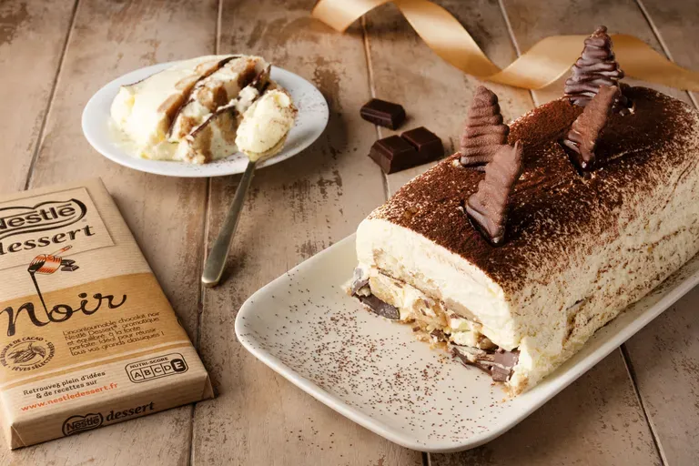 Buche tiramisu de Noel