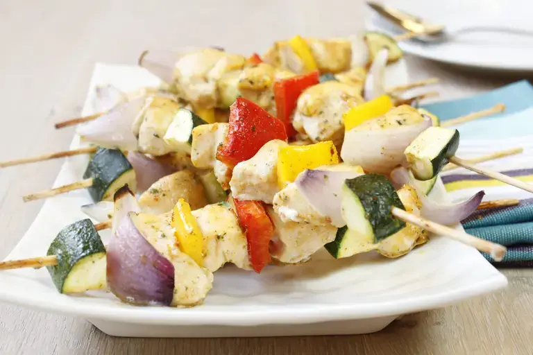 Brochettes de poulet aux poivrons à la marocaine