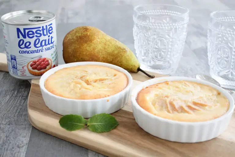 Flan amandine à la poire