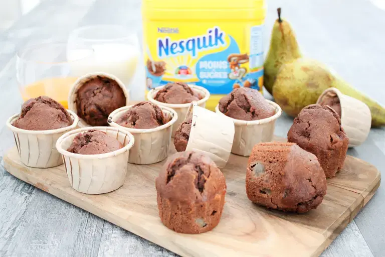 Mini muffins poires Nesquik