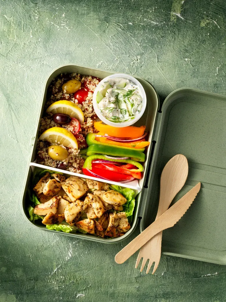 Lunch box salade façon grecque