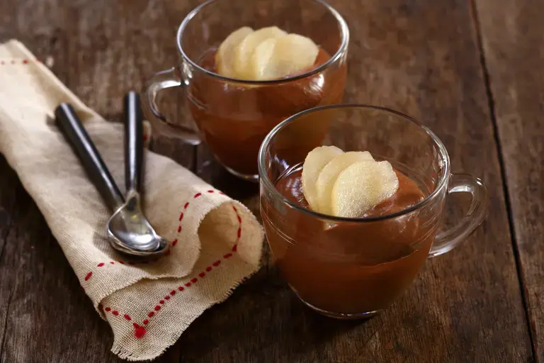 Velouté léger de poires au chocolat