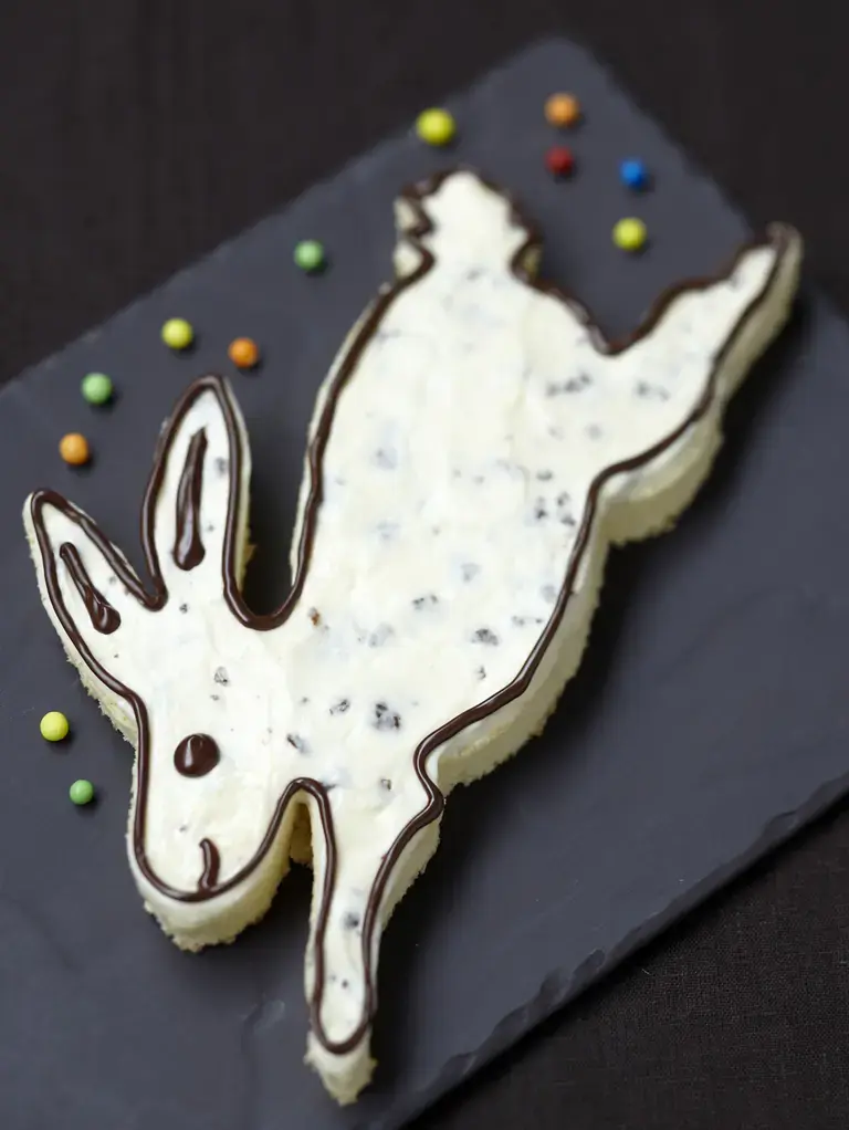 Lapin blanc au chocolat croustillant