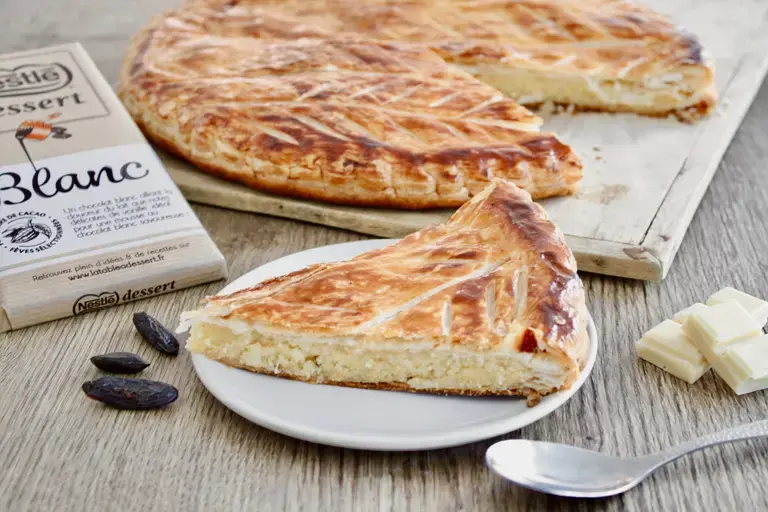 Galette des rois chocolat blanc tonka
