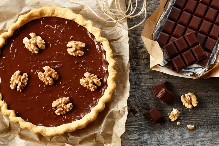 tarte chocolat marron noix