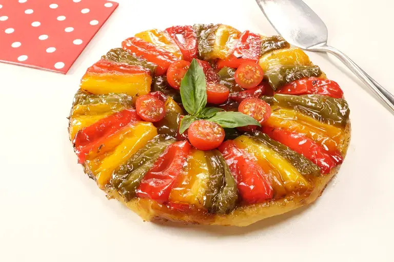 Tarte tatin aux 3 poivrons