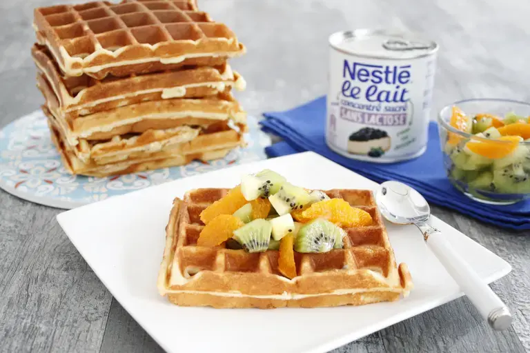 Gaufres sans lactose