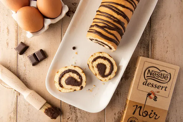 Roulé au chocolat