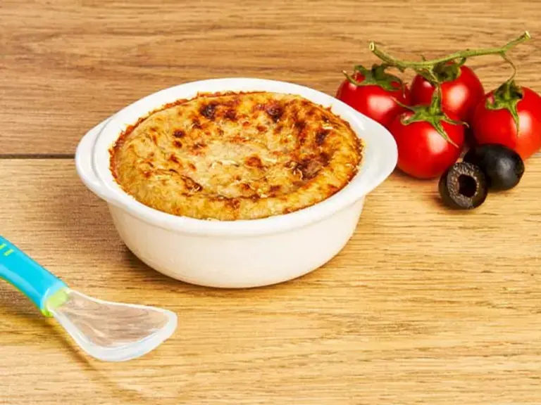 Recette gratin à la tomate aux olives pour bébé