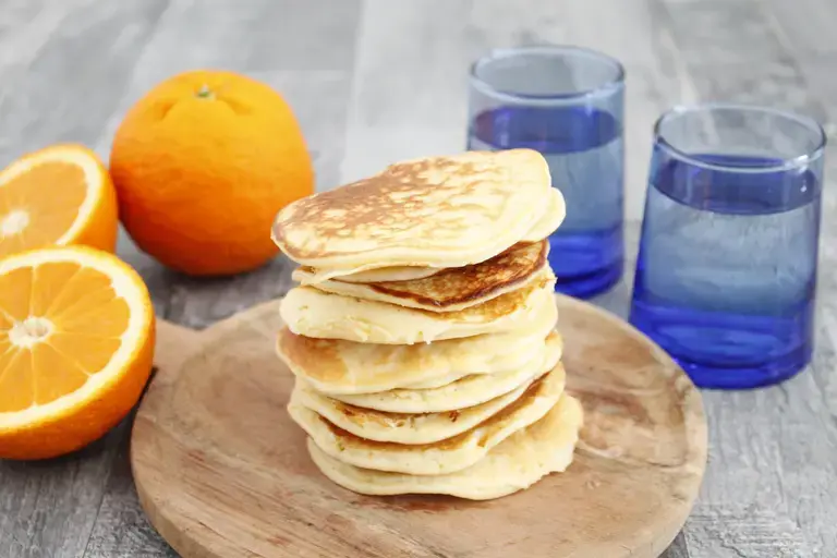 Pancakes aux zestes d'orange