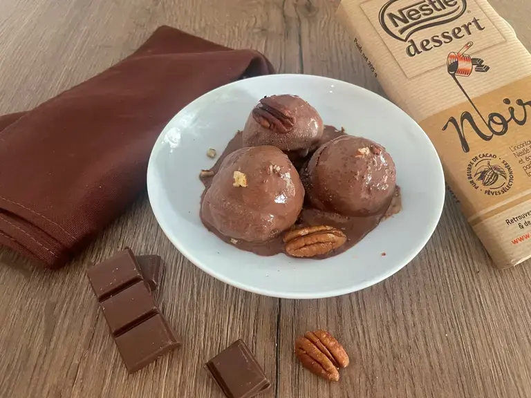 Glace au chocolat